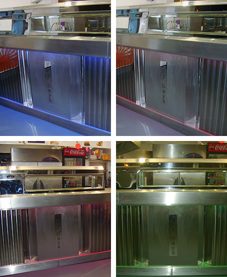 Frying Range with Changing Coloured Mood Lights